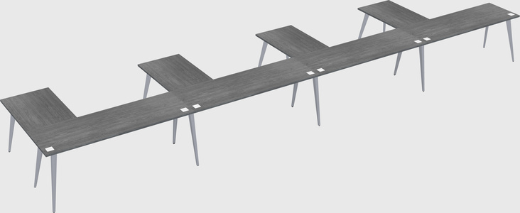 Modern l-shaped office desk