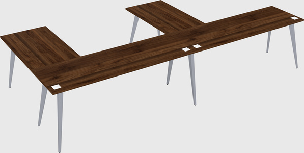 Modern l-shaped office desk
