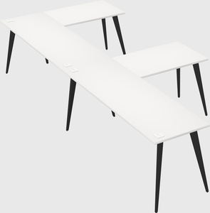 Modern l-shaped office desk