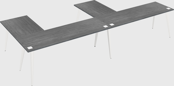 Modern l-shaped office desk