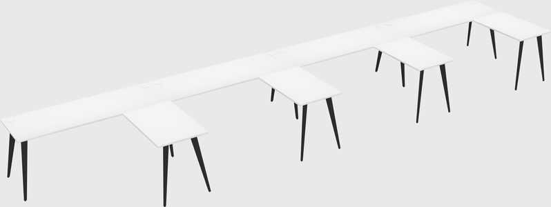 Modern l-shaped office desk