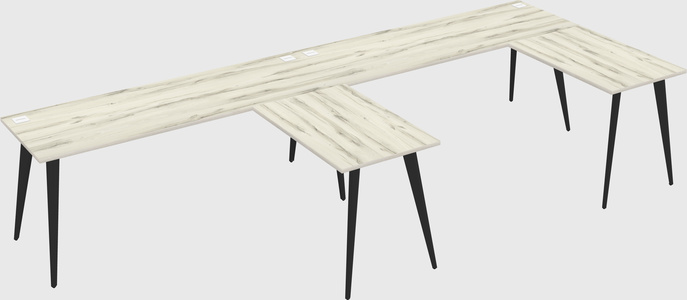 Modern l-shaped office desk