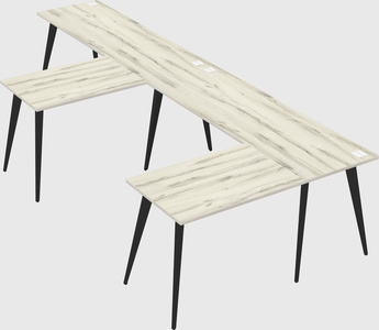 Modern l-shaped office desk