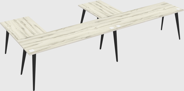 Modern l-shaped office desk