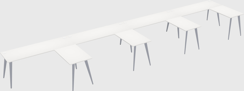 Modern l-shaped office desk