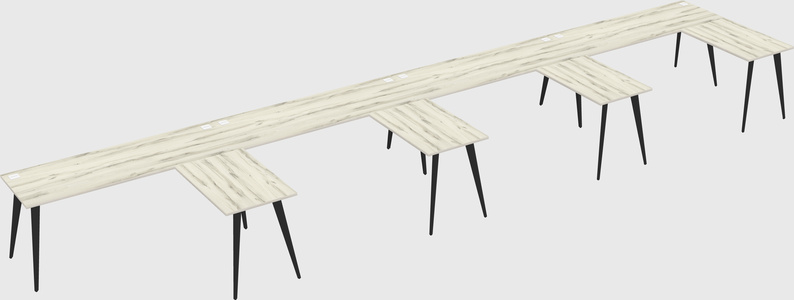 Modern l-shaped office desk