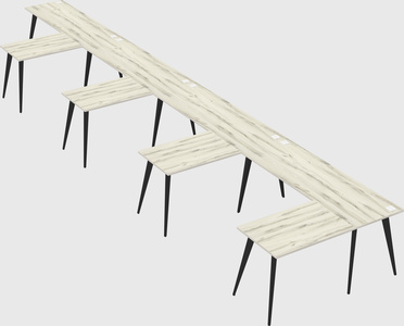 Modern l-shaped office desk