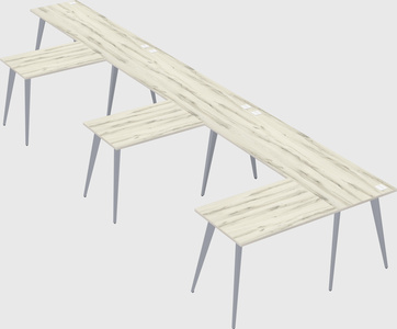 Modern l-shaped office desk