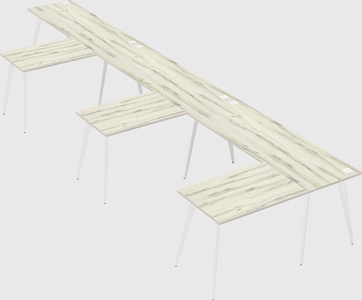 Modern l-shaped office desk