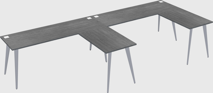 Modern l-shaped office desk