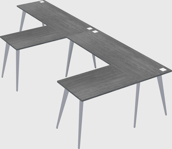 Modern l-shaped office desk