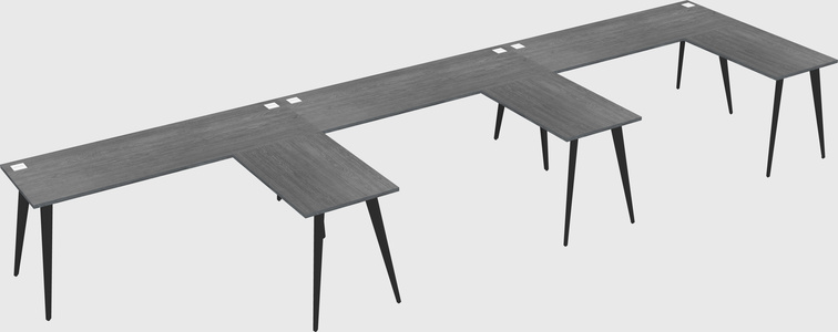 Modern l-shaped office desk