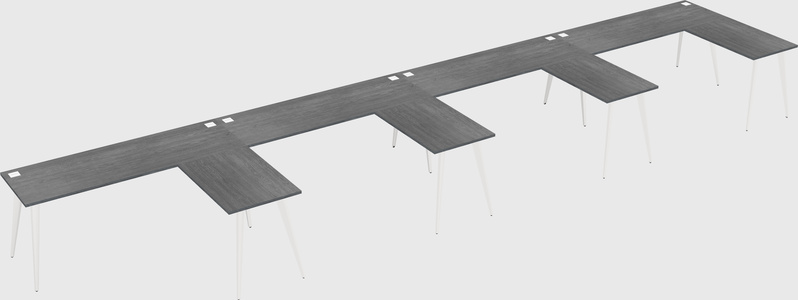 Modern l-shaped office desk