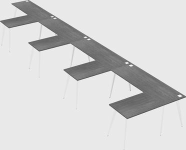 Modern l-shaped office desk