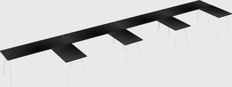 Modern l-shaped office desk