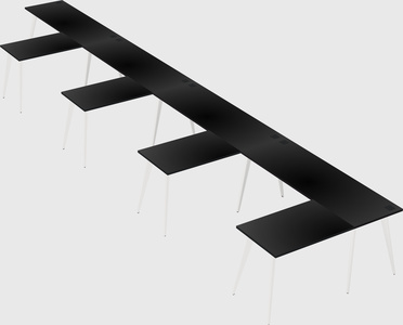 Modern l-shaped office desk