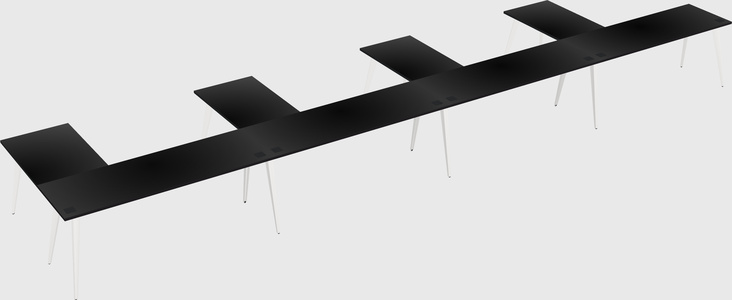 Modern l-shaped office desk
