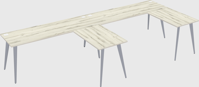 Modern l-shaped office desk