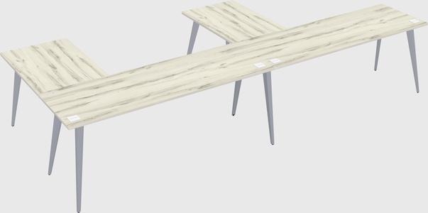 Modern l-shaped office desk