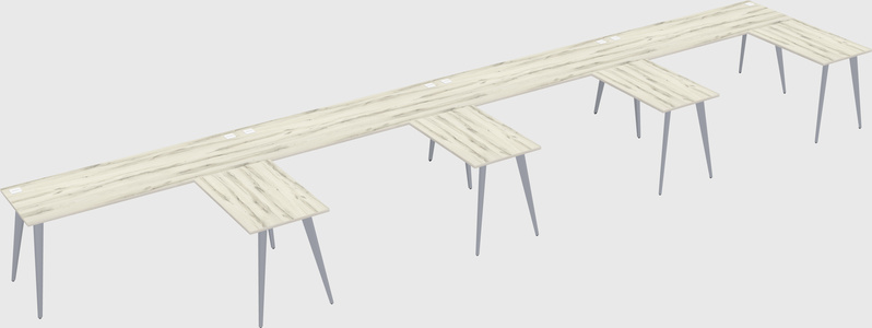 Modern l-shaped office desk