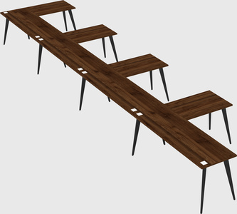 Modern l-shaped office desk