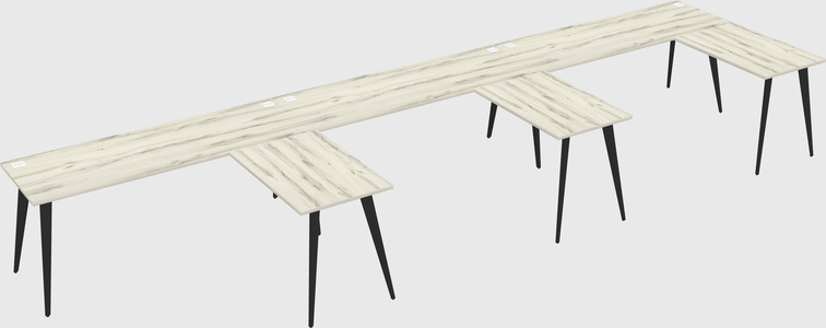 Modern l-shaped office desk