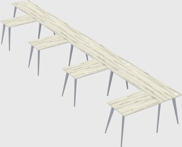 Modern l-shaped office desk