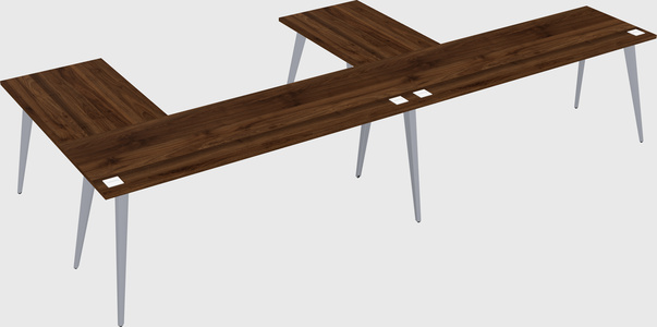 Modern l-shaped office desk