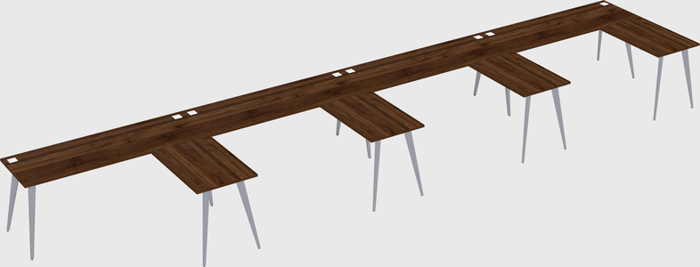 Modern l-shaped office desk