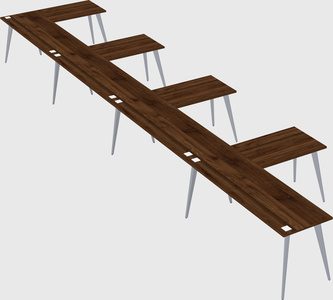 Modern l-shaped office desk