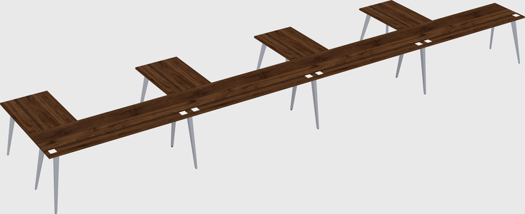 Modern l-shaped office desk