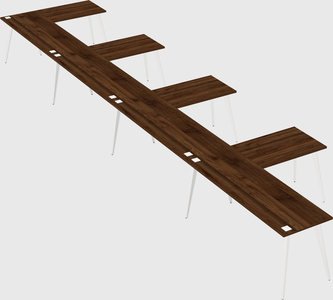 Modern l-shaped office desk