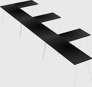 Modern l-shaped office desk