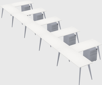 Modern l-shaped office desk