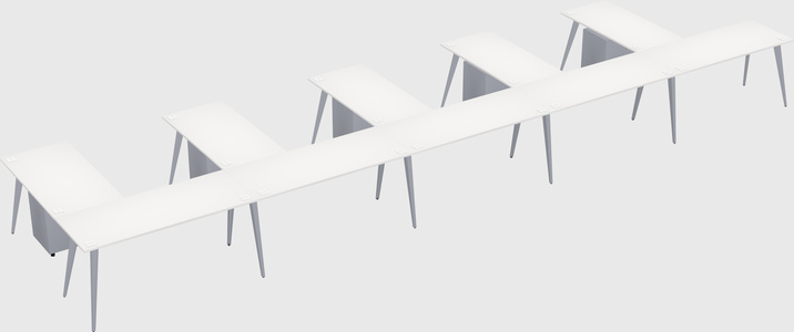Modern l-shaped office desk