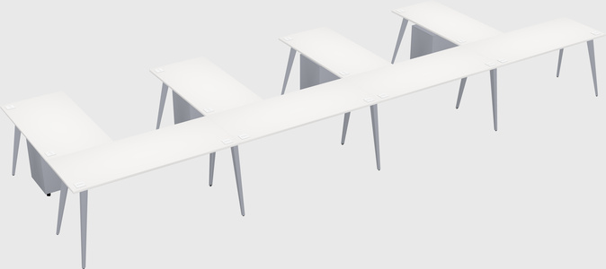 Modern l-shaped office desk