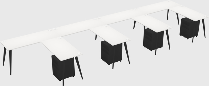 Modern L-shaped Office Desk