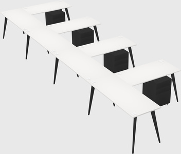 Modern l-shaped office desk