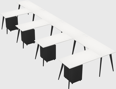 Modern l-shaped office desk