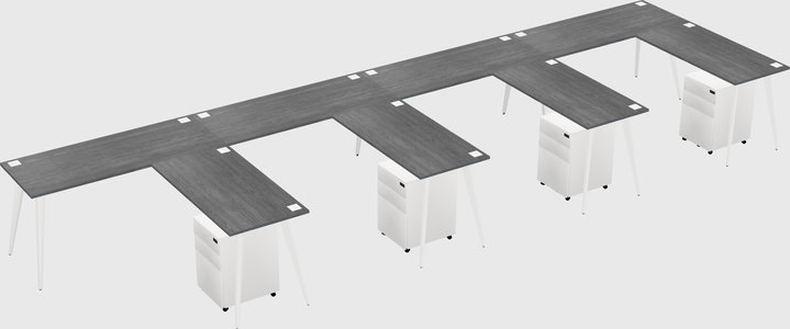 Modern L-shaped Office Desk