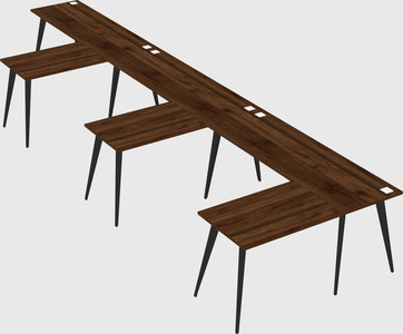 Modern l-shaped office desk