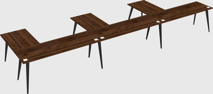 Modern l-shaped office desk