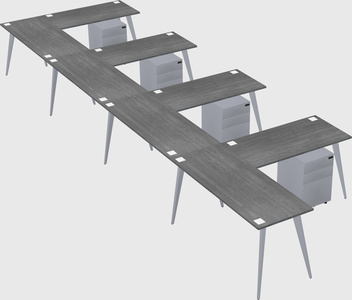 Modern l-shaped office desk