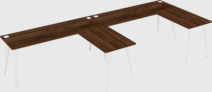 Modern l-shaped office desk
