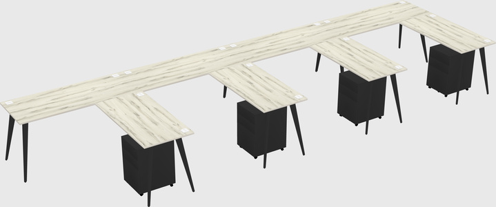 Modern L-shaped Office Desk