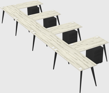 Modern l-shaped office desk