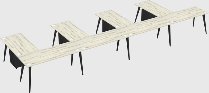 Modern l-shaped office desk