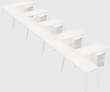 Modern l-shaped office desk