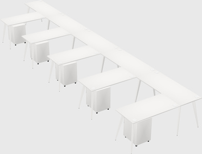 Modern l-shaped office desk
