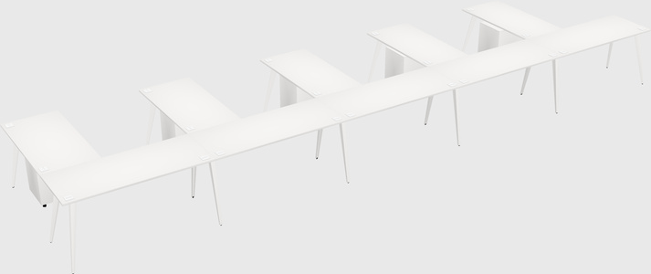 Modern l-shaped office desk